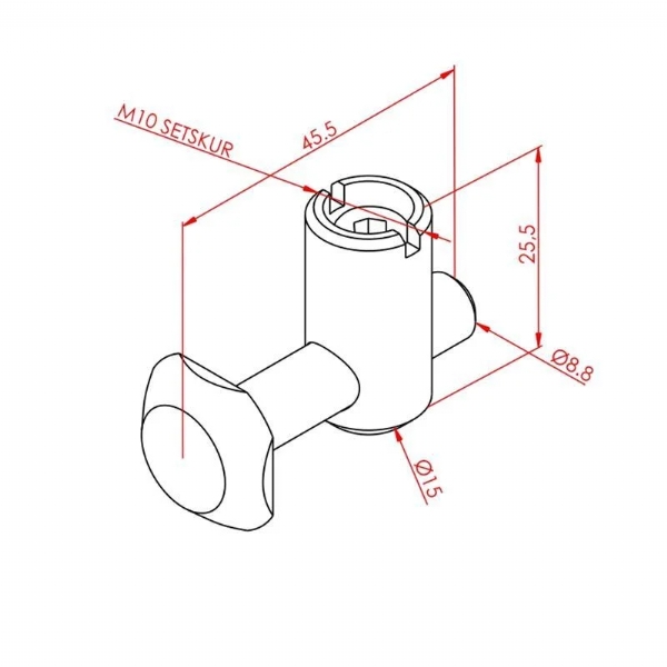40x40 ektirme Tip Balant Dz Kanal 10